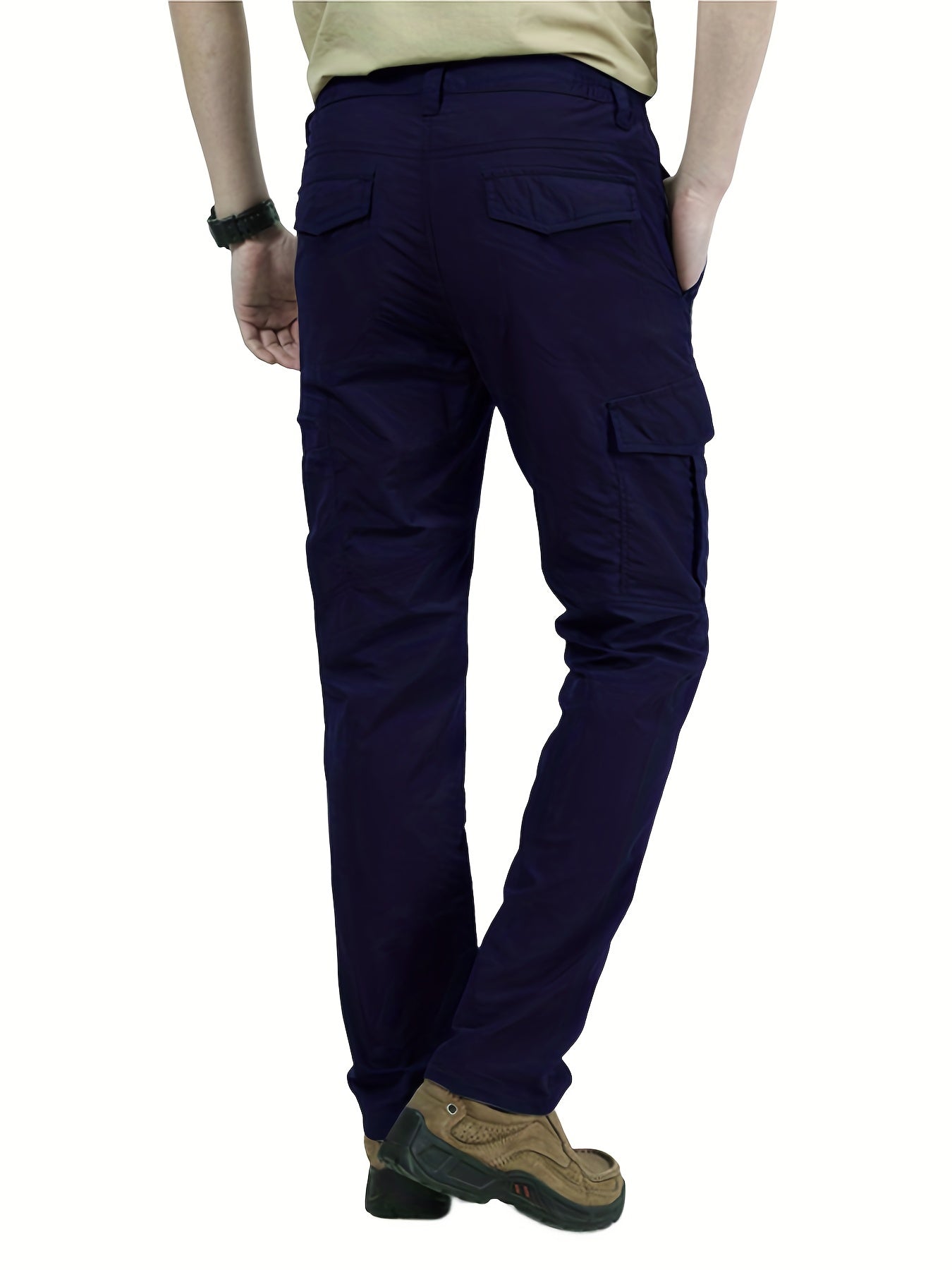 Mens Lightweight Summer Trousers - Ventilated & Breathable with Practical Multi-Pocket Design - Perfect for Outdoor Leisure, Travel, and Everyday Style