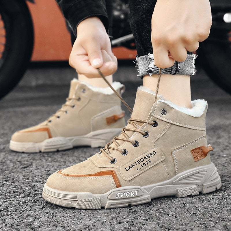 jiaabc jiaabc 2023 New High Top Work Shoes for Men Platform Ankle Boots Fashion Quality Martin Boots Outdoor Booties Zapatos De Hombre