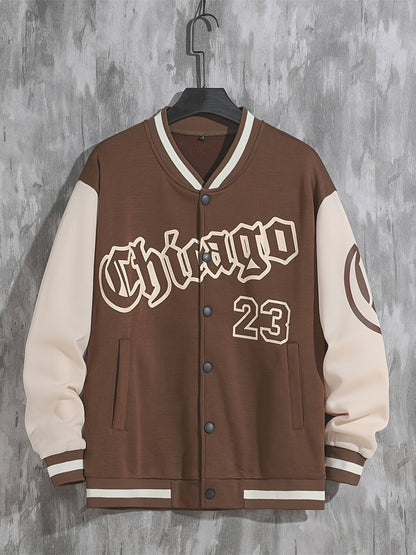 Fall Mens Outfits Spring And Autumn Street Men's Fashion Trend Loose Casual Baseball Uniform Jacket, Suitable For Outdoor And Dating