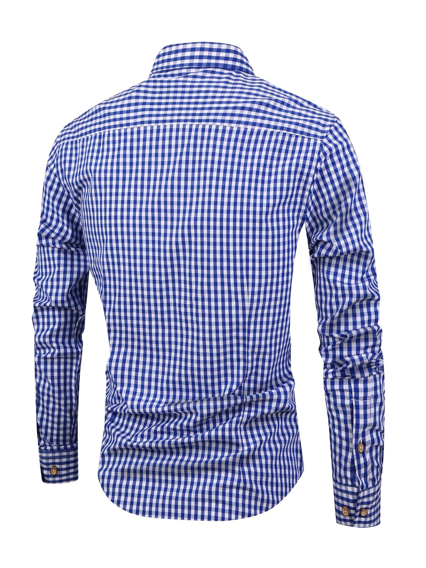 Men's Stylish Checkered Pattern Shirt, Casual Breathable Lapel Button Up Long Sleeve Shirt Top For City Walk Street Hanging Outdoor Activities