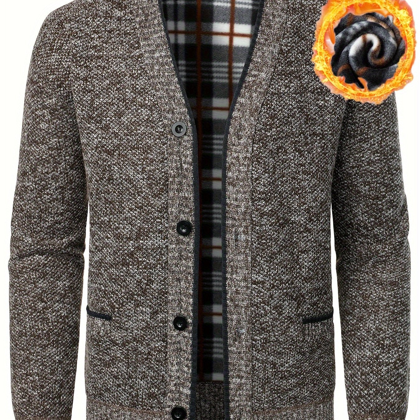 Men's V-neck Cardigan Casual Knit Jacket For Fall Winter Men Clothes Best Sellers