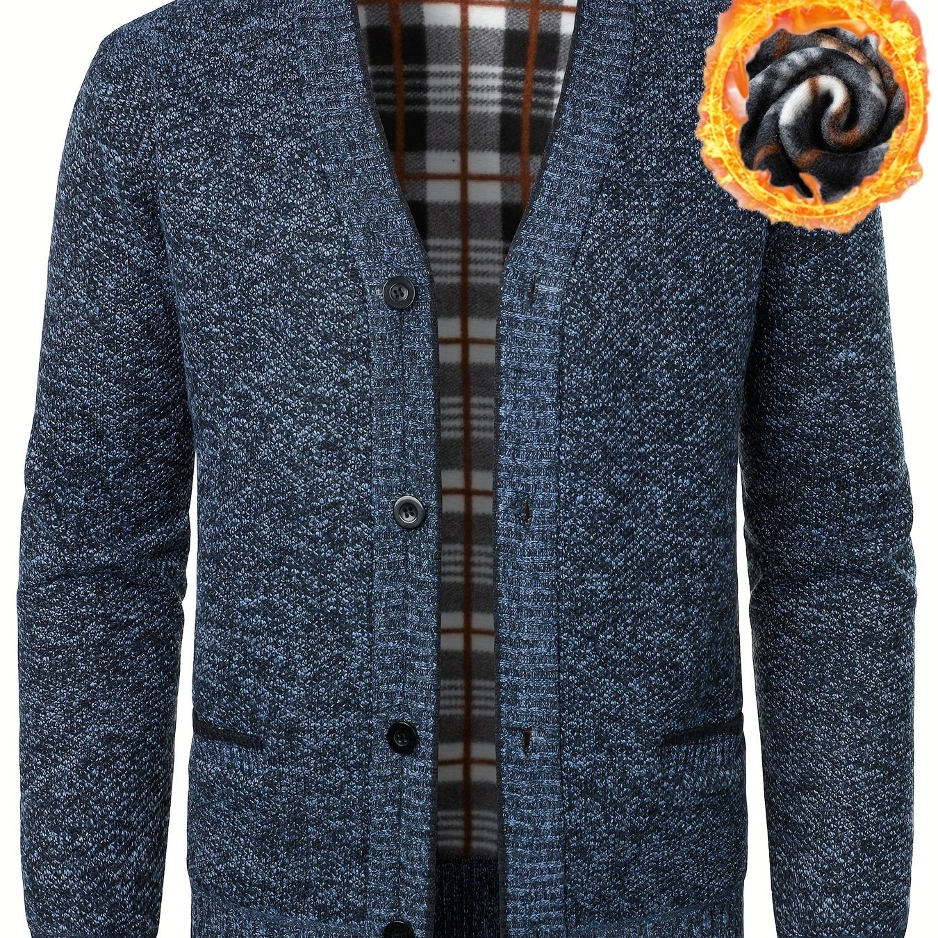 Men's V-neck Cardigan Casual Knit Jacket For Fall Winter Men Clothes Best Sellers