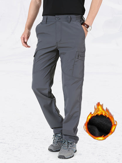 Mens Lightweight Summer Trousers - Ventilated & Breathable with Practical Multi-Pocket Design - Perfect for Outdoor Leisure, Travel, and Everyday Style