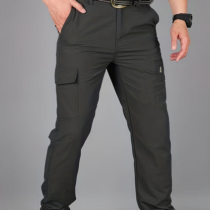 Mens Lightweight Summer Trousers - Ventilated & Breathable with Practical Multi-Pocket Design - Perfect for Outdoor Leisure, Travel, and Everyday Style