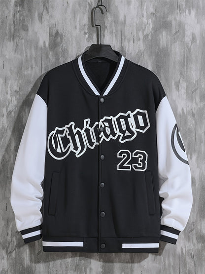 Fall Mens Outfits Spring And Autumn Street Men's Fashion Trend Loose Casual Baseball Uniform Jacket, Suitable For Outdoor And Dating