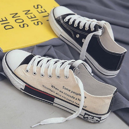 jiaabc Canvas Shoes Sport Shoes High Top Canvas Sneakers Men Fashion Designer Unisex Sneakers Flat Casual School Shoes Man