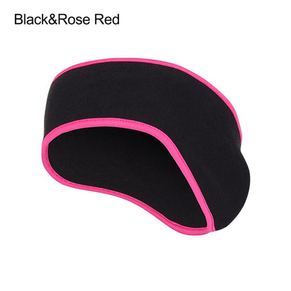 jiaabc Fleece Fabric Ear Warmer Headband Winter Sweatband Running Headband Ear Warmer Men Women Outdoor Skiing Sports Headscarf