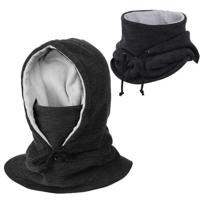 jiaabc Men Balaclava Ski Cycling Caps Fleece Hood Windproof Face Mask Outdoor Neck Warmmer Winter Bicycle Thermal Fleece Balaclava Hats