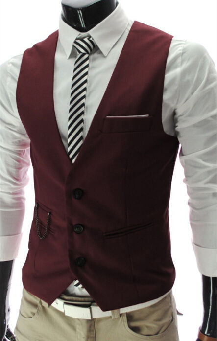 jiaabc  New Arrival Dress Vests For Men Slim Fit Mens Suit Vest Male Waistcoat Gilet Homme Casual Sleeveless Formal Business Jacket