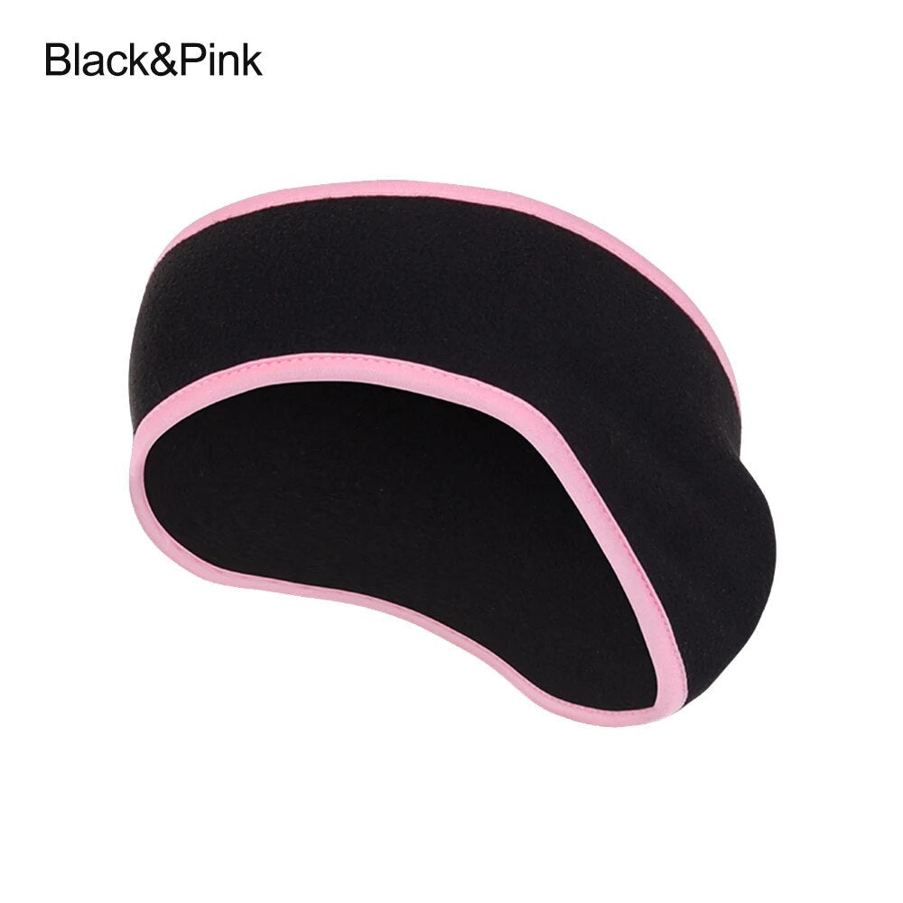 jiaabc Fleece Fabric Ear Warmer Headband Winter Sweatband Running Headband Ear Warmer Men Women Outdoor Skiing Sports Headscarf