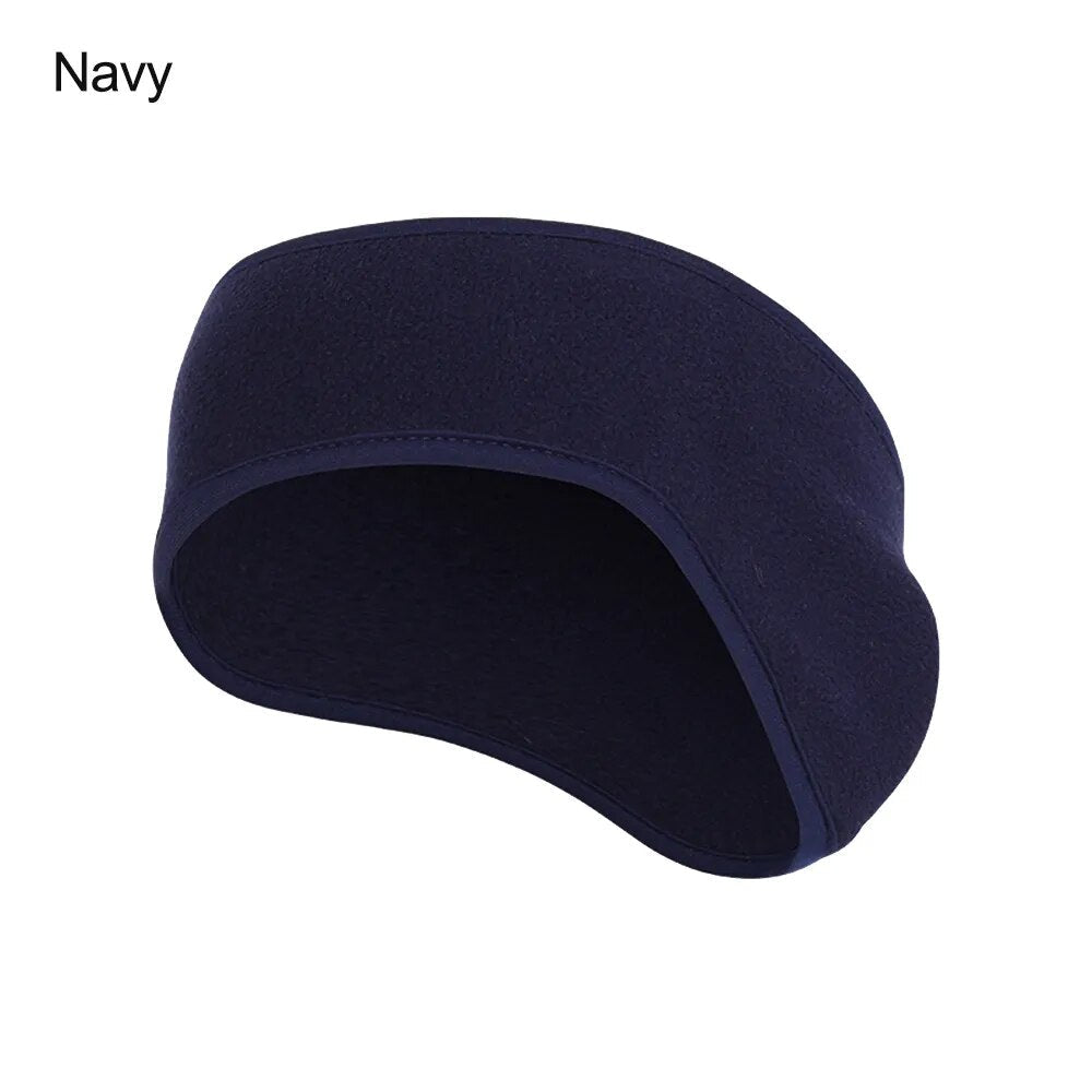 jiaabc Fleece Fabric Ear Warmer Headband Winter Sweatband Running Headband Ear Warmer Men Women Outdoor Skiing Sports Headscarf