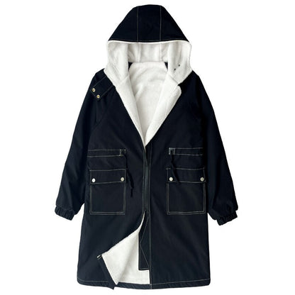 jiaabc Winter Coat Men Hooded Thick Coat Fashion Windbreakers Casual Jackets Plus Size M-3XL