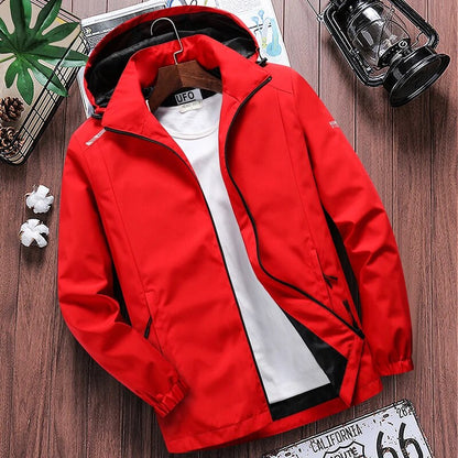 jiaabc Men's Casual Hooded Bomber Jacket Spring summer Hip Hop Windbreaker waterproof Sportswear Jackets and Coats men clothing 7XL 8XL