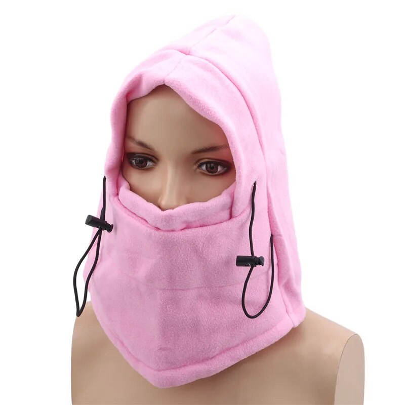 jiaabc Winter Thermal Fleece Balaclava Men Hat Neck Warmer Hiking Scarf Waterproof Hunting Cycling Hat Hooded Neck Snowboard Face Mask