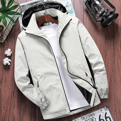 jiaabc Men's Casual Hooded Bomber Jacket Spring summer Hip Hop Windbreaker waterproof Sportswear Jackets and Coats men clothing 7XL 8XL