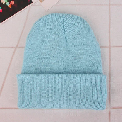 jiaabc 20 Colors New Korean Wool Acrylic Knitted Caps Women Men Skullcap Autumn Winter Elastic Skullies Beanies Cap Wholesale