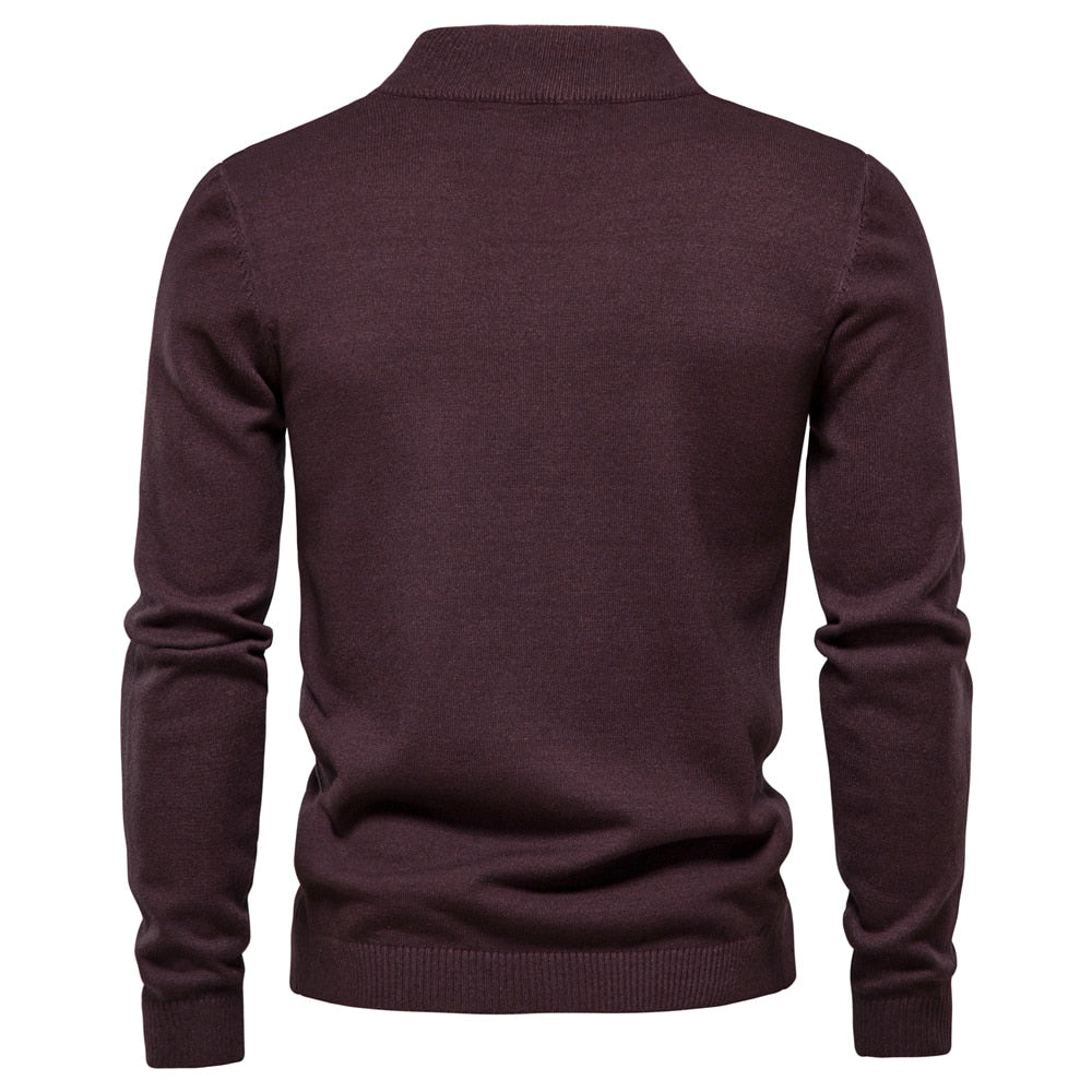 jiaabc New Winter Thickness Pullover Men O-neck Solid Color Long Sleeve Warm Slim Sweaters Men Men's Sweater Pull Male Clothing