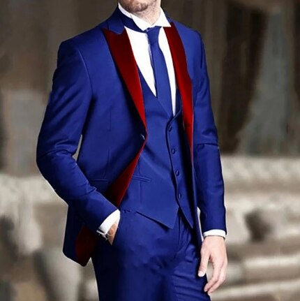 jiaabc Italian Set Suits for Men Slim Fit 3 Pieces Peaked Lapel Green Fashion Custom Wedding Groom Tuxedo (Jacket + Vest + Pants) 2023