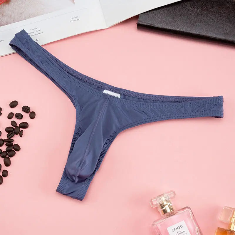 New hot Sex Men Silky Penis Mix-Colors Bikini Pouch Panties Underwear Sissy Mens G Strings Thongs Sexy Gays Men Underwear