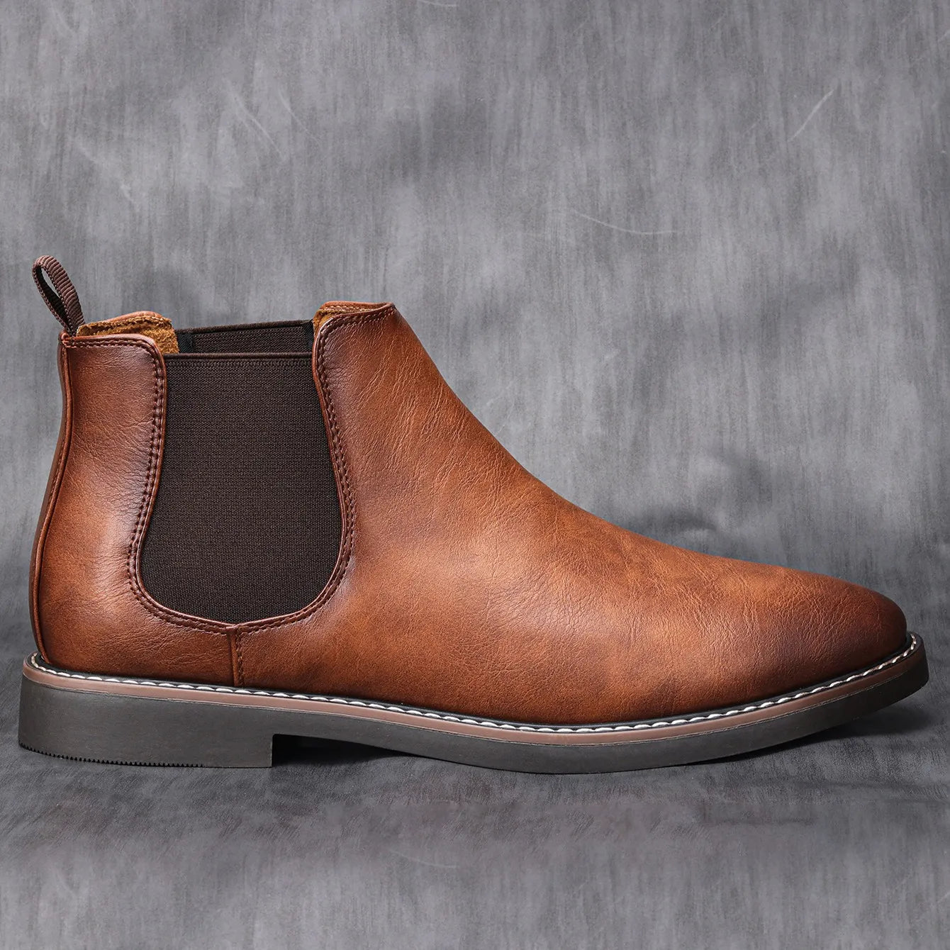 jiaabc 40~46 Men Chelsea Boots Brand Retro Comfortable Fashion Men Boots