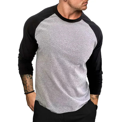 jiaabc Casual Fashion Streetwear Long Sleeve T-shirt Men Woman Fitness Raglan Sleeves Tee Shirt Male Tops Spring Autumn Clothing