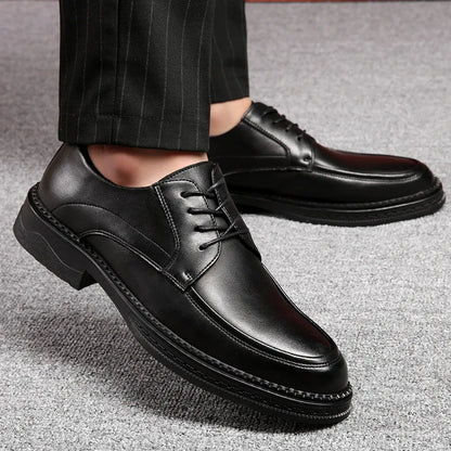 jiaabc Men's Business Shoes, Fashionable Low-Top Fashion Shoes, Men's Formal Business Dress Shoes 38-44