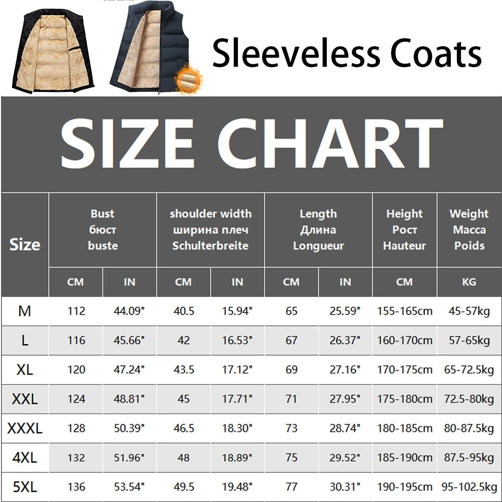 jiaabc Men's Lambswool Zipper Vest Sleeveless Coat Winter Plus Size Warm Waistcoat Fleece Vest High Quality Fleece Vest Jackets