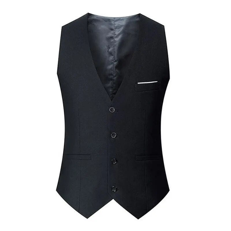 8XL Oversized Spring Summer Men's Suit Vest V-Neck Formal Sleeveless Jacket Casual Business Suit Clothing Vest for Men Blazers