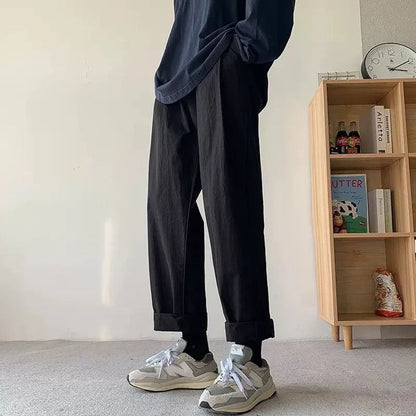 jiaabc Fashion Straight Loose Baggy Trousers Men Casual Streetwear Cargo Pants Wide Leg Oversize Hip Hop Street Harajuku Vintage