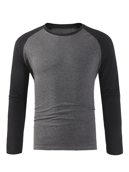 jiaabc Casual Fashion Streetwear Long Sleeve T-shirt Men Woman Fitness Raglan Sleeves Tee Shirt Male Tops Spring Autumn Clothing