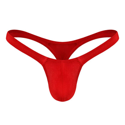 Sexy Solid Color Thongs Low-Rise Simple T-Back Thong Bluge Pouch Briefs G-String Bikini Underwear Pump Man Thong For Men