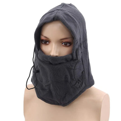 jiaabc Winter Thermal Fleece Balaclava Men Hat Neck Warmer Hiking Scarf Waterproof Hunting Cycling Hat Hooded Neck Snowboard Face Mask