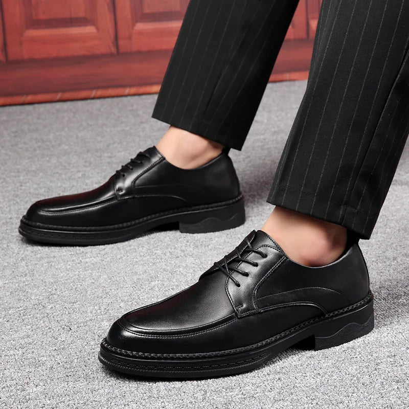 jiaabc Men's Business Shoes, Fashionable Low-Top Fashion Shoes, Men's Formal Business Dress Shoes 38-44