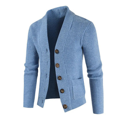 jiaabc New Winter Men's Knitted Cardigan Coat Korean Fashion Street Dress Button Japanese Sweater Single breasted Men's Wear