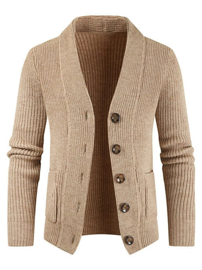 jiaabc New Winter Men's Knitted Cardigan Coat Korean Fashion Street Dress Button Japanese Sweater Single breasted Men's Wear