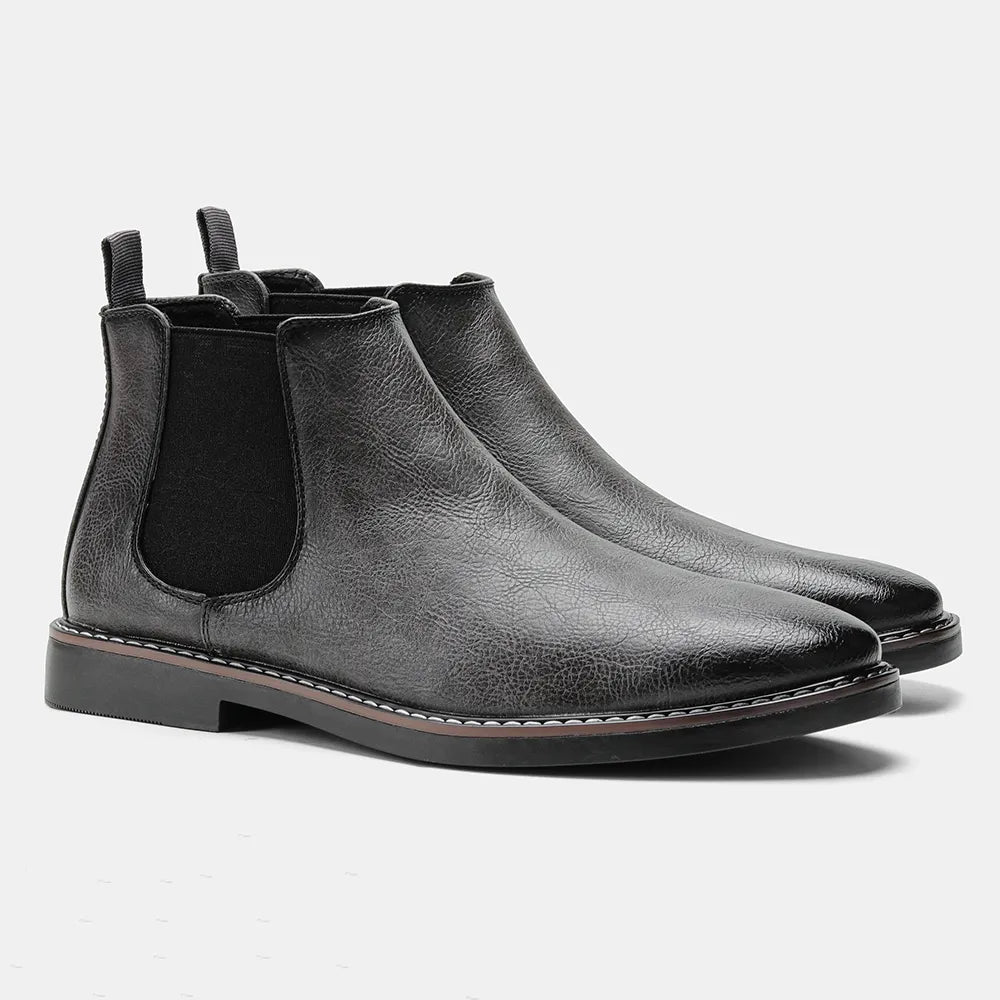 jiaabc 40~46 Men Chelsea Boots Brand Retro Comfortable Fashion Men Boots