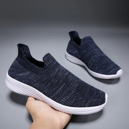 jiaabc Mesh Men Shoes Breathable Sneakers Men Fashion Casual Walking Running Shoes Slip on Lightweight Mens Loafers Zapatillas Hombre