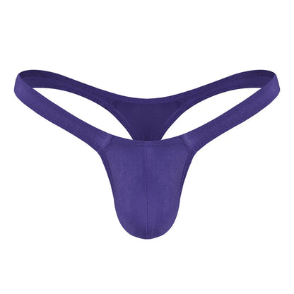 Sexy Solid Color Thongs Low-Rise Simple T-Back Thong Bluge Pouch Briefs G-String Bikini Underwear Pump Man Thong For Men