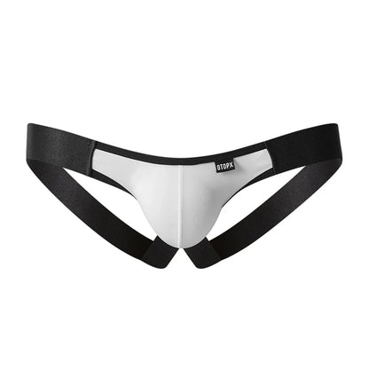 Sexy Underwear For Men Thongs Jockstrap Supporter Low-Rise Open Crotch Bulge Pouch Panties Thong Underpants Pump Man