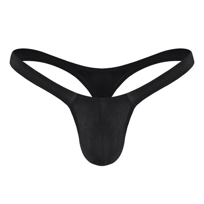 Sexy Solid Color Thongs Low-Rise Simple T-Back Thong Bluge Pouch Briefs G-String Bikini Underwear Pump Man Thong For Men