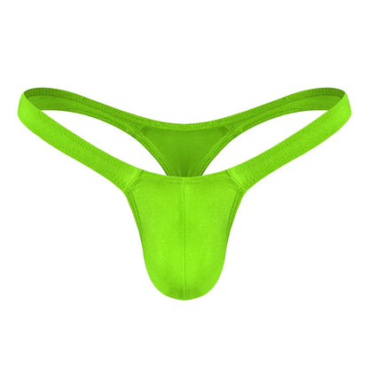 Sexy Solid Color Thongs Low-Rise Simple T-Back Thong Bluge Pouch Briefs G-String Bikini Underwear Pump Man Thong For Men