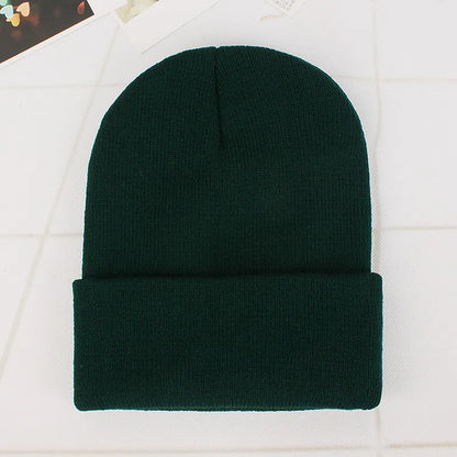 jiaabc 20 Colors New Korean Wool Acrylic Knitted Caps Women Men Skullcap Autumn Winter Elastic Skullies Beanies Cap Wholesale