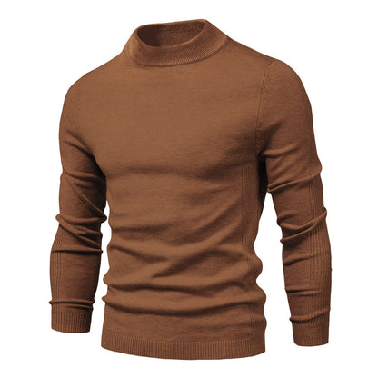 New Winter Turtleneck Thick Mens Sweaters Casual Turtle Neck Solid Color Quality Warm Slim Turtleneck Sweaters Pullover Men