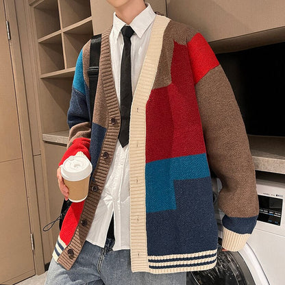 jiaabc  Luxury New Autum Winter Designer Brand Fashion Knit Cardigans Sweater Men Casual Trendy Coats Jacket Male Boutique Clothing