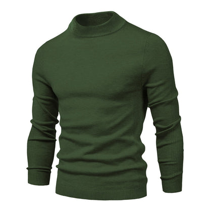 New Winter Turtleneck Thick Mens Sweaters Casual Turtle Neck Solid Color Quality Warm Slim Turtleneck Sweaters Pullover Men