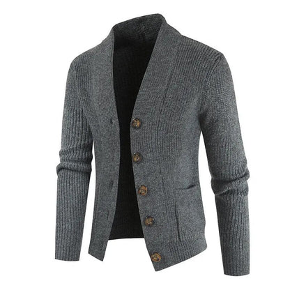 jiaabc New Winter Men's Knitted Cardigan Coat Korean Fashion Street Dress Button Japanese Sweater Single breasted Men's Wear