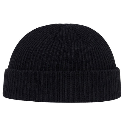 jiaabc Autumn Winter Melon Cap Men women Knitted Hat Beanie Skullcap Sailor Caps Cuff Short Brimless Retro Navy Style Hats casquette