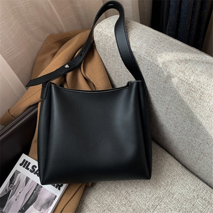 jiaabc 2 Sets Casual Totes Bag PU Leather Shoulder Bags for Women Fashion Female Travel Bag Designer Luxury Lady Underarm Bag Brand New