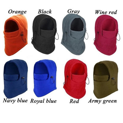 jiaabc Winter Thermal Fleece Balaclava Men Hat Neck Warmer Hiking Scarf Waterproof Hunting Cycling Hat Hooded Neck Snowboard Face Mask