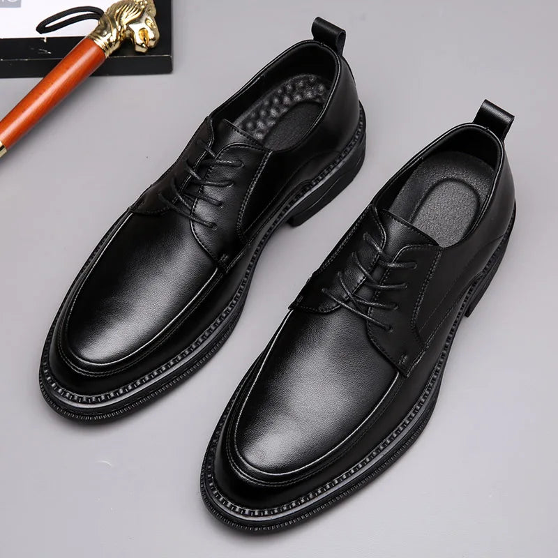 jiaabc Men's Business Shoes, Fashionable Low-Top Fashion Shoes, Men's Formal Business Dress Shoes 38-44